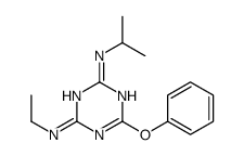 4-N-ethyl-6-phenoxy-2-N-propan-2-yl-1,3,5-triazine-2,4-diamine结构式