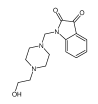 1-[4-(2-羟基乙基)-哌嗪-1-甲基]-1H-吲哚-2,3-二酮结构式