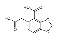 2-carboxy-3,4-(methylenedioxy)phenylacetic acid Structure