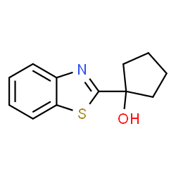 Cyclopentanol, 1-(2-benzothiazolyl)- (9CI) Structure