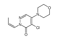 4-chloro-5-morpholin-4-yl-2-prop-1-enylpyridazin-3-one结构式