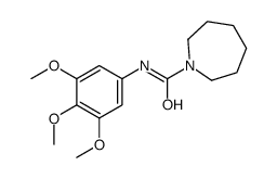 N-(3,4,5-trimethoxyphenyl)azepane-1-carboxamide结构式