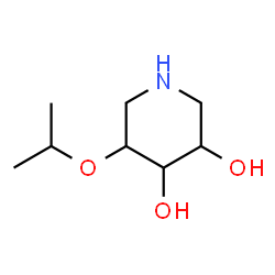 3,4-Piperidinediol,5-(1-methylethoxy)-(9CI) Structure