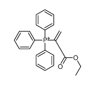 (3-ethoxy-3-oxoprop-1-en-2-yl)-triphenylphosphanium Structure