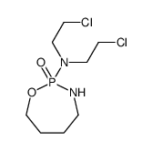 N,N-bis(2-chloroethyl)-2-oxo-1,3,2λ5-oxazaphosphepan-2-amine结构式