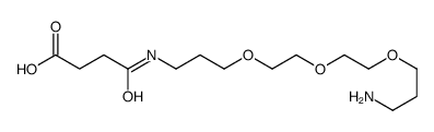 4-[3-[2-[2-(3-aminopropoxy)ethoxy]ethoxy]propylamino]-4-oxobutanoic acid Structure