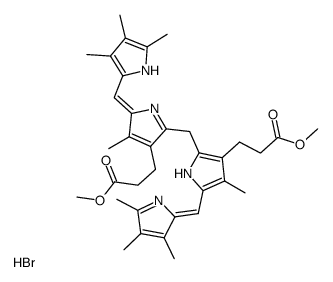 4,5-bis(2-methoxycarbonylethyl)-1',1,2,3,6,7,8,8'-octamethyl-a,c-biladiene dihydrobromide Structure