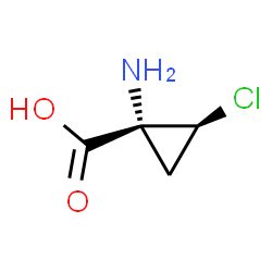 Cyclopropanecarboxylic acid, 1-amino-2-chloro-, cis- (9CI) Structure