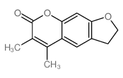 5,6-Dimethyl-2,3-dihydro-7H-furo[3,2-g]chromen-7-one picture