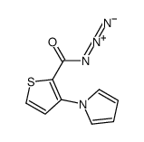 3-pyrrol-1-ylthiophene-2-carbonyl azide Structure