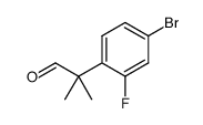 2-(4-bromo-2-fluoro-phenyl)-2-methyl-propionaldehyde Structure