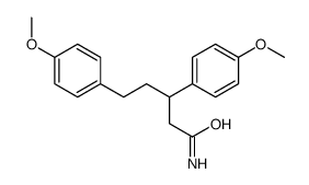 Benzenepentanamide, 4-methoxy-beta-(4-methoxyphenyl)- Structure