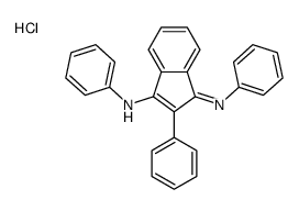 N,2-diphenyl-3-phenyliminoinden-1-amine,hydrochloride Structure