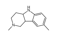 1H-Pyrido[4,3-b]indole,2,3,4,4a,5,9b-hexahydro-2,8-dimethyl-(9CI) structure