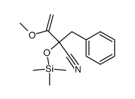 2-Benzyl-3-methoxy-2-trimethylsiloxy-3-butennitril Structure