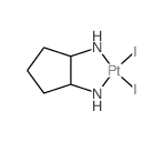 (2-azanidylcyclopentyl)azanide; diiodoplatinum结构式