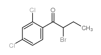 2-溴-1-(2,4-二氯苯基)-1-丁酮结构式