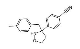 3-(p-cyanophenyl)-3-(p-methylphenyl)isoxazolidine Structure