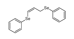 (Z)-prop-1-ene-1,3-diylbis(phenylselane)结构式