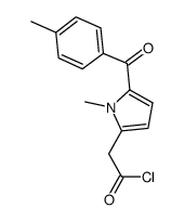 1-methyl-5-(4-methylbenzoyl)-1H-pyrrole-2-acetyl chloride结构式