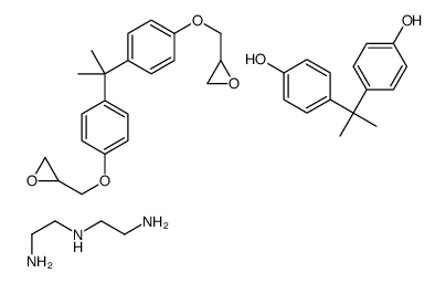 diglycidyl ether derivative/ diethylenetriamine adduct Structure