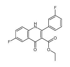 ethyl 3',6-difluoro-2-phenyl-1H-4-quinolone-3-carboxylate Structure