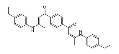 3-(4-ethylanilino)-1-[4-[3-(4-ethylanilino)but-2-enoyl]phenyl]but-2-en-1-one Structure