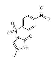 4-methyl-1-((4-nitrophenyl)sulfonyl)-1,3-dihydro-2H-imidazol-2-one结构式