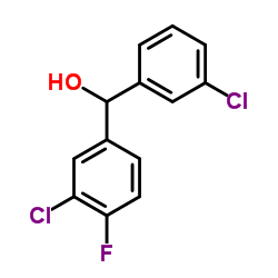 3,3'-DICHLORO-4-FLUOROBENZHYDROL结构式