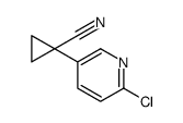 1-(6-Chloropyridin-3-yl)cyclopropanecarbonitrile Structure