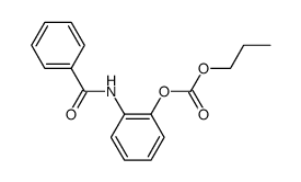 1-benzoylamino-2-propoxycarbonyloxy-benzene结构式