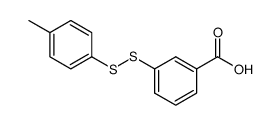 3-p-tolyldisulfanyl-benzoic acid Structure