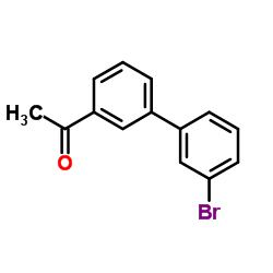 1-(3'-Bromo-3-biphenylyl)ethanone Structure