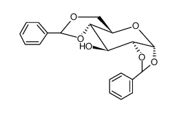 1,2:4,6-Di-O-benzyliden-α-D-glucopyranose Structure