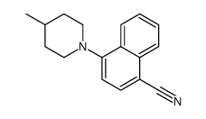 4-(4-methylpiperidin-1-yl)naphthalene-1-carbonitrile Structure