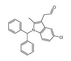 2-(1-benzhydryl-5-chloro-2-methylindol-3-yl)acetaldehyde Structure