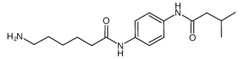 N-(4-(3-methylbutanamido)-phenyl)-6-aminohexanamide Structure