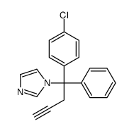 1-[1-(4-chlorophenyl)-1-phenylbut-3-ynyl]imidazole结构式