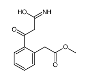 methyl 2-[2-(3-amino-3-oxopropanoyl)phenyl]acetate Structure