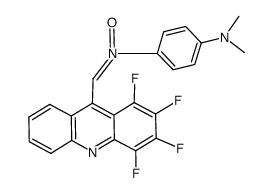 N-(p-dimethylaminophenyl)-α-(1,2,3,4-tetrafluoro-9-acridinyl)nitrone Structure