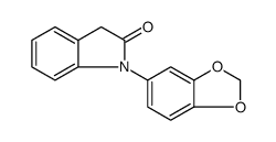 2H-Indol-2-one, 1-(1,3-benzodioxol-5-yl)-1,3-dihydro Structure