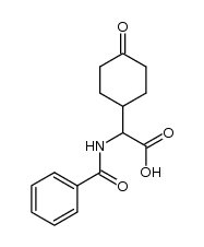 2-Benzamido-2-(4-oxocyclohexyl)acetic Acid结构式