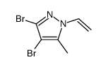 3,4-dibromo-1-ethenyl-5-methylpyrazole Structure