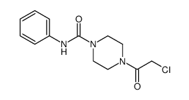 1-Piperazinecarboxamide, 4-(2-chloroacetyl)-N-phenyl structure