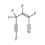 2,3,4,6-tetrafluoro-4-iodohex-2-en-5-ynenitrile结构式