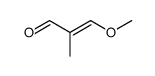 3-methoxy-2-methyl-propenal Structure