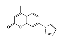 4-methyl-7-pyrrol-1-ylchromen-2-one结构式