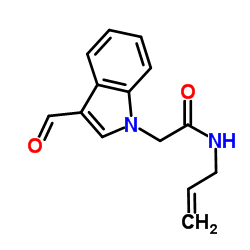 N-Allyl-2-(3-formyl-1H-indol-1-yl)acetamide Structure