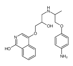 4-[3-[1-(4-aminophenoxy)propan-2-ylamino]-2-hydroxypropoxy]-2H-isoquinolin-1-one Structure