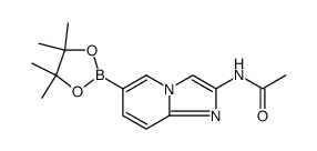 Acetamide, N-[6-(4,4,5,5-tetramethyl-1,3,2-dioxaborolan-2-yl)imidazo[1,2-a]pyridin-2-yl]结构式